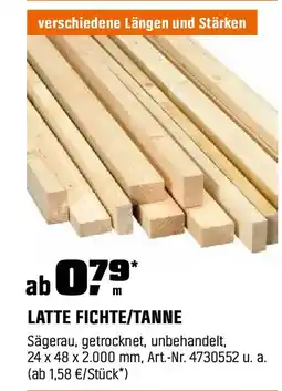 OBI LATTE FICHTE/TANNE Angebot