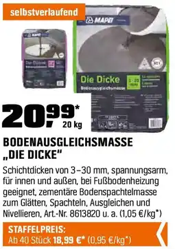 OBI MAPEI BODENAUSGLEICHSMASSE „DIE DICKE" Angebot