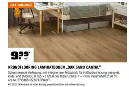 OBI KRONOFLOORING LAMINATBODEN,,OAK SAND CANTAL" Angebot