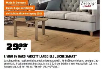 OBI Living by haro parkett landdiele eiche smart Angebot