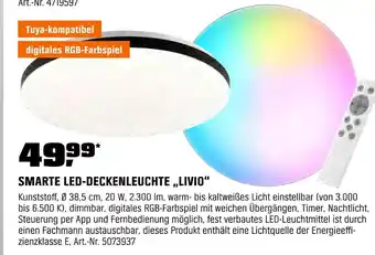 OBI Smarte led-deckenleuchte „livio“ Angebot