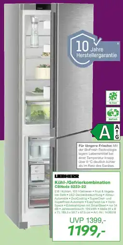 EP LIEBHERR Kühl-/Gefrierkombination CBNsda 5223-22 Angebot