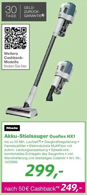 EP Miele Akku-Stielsauger Duoflex HX1 Angebot