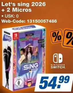 expert Techno Land Let's sing 2026 + 2 Micros Angebot