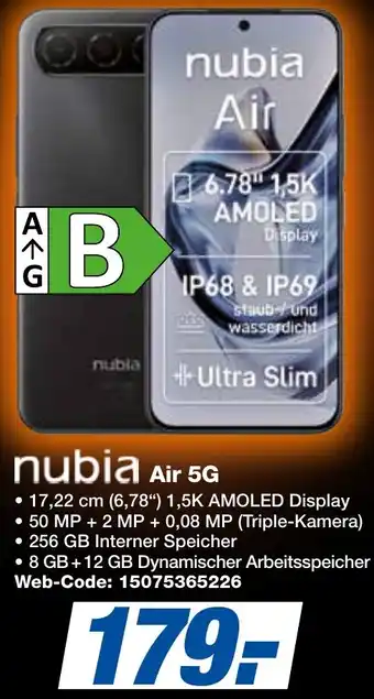 expert Techno Land nubia Air 5G Angebot