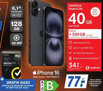 K+B Expert Apple iPhone 16 Angebot