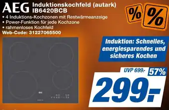 expert Techno Land AEG Induktionskochfeld (autark) IB6420BCB Angebot