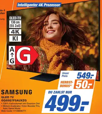 K+B Expert SAMSUNG QLED TV GQ55Q7F5AUXZG Angebot