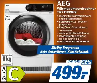 expert Techno Land AEG Wärmepumpentrockner TR7T860EX Angebot