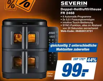 expert Techno Land SEVERIN Doppel-Heißluftfritteuse FR 2468 Angebot