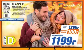 K+B Expert SONY Mini LED TV K65XR59B BRAVIA 5 Angebot