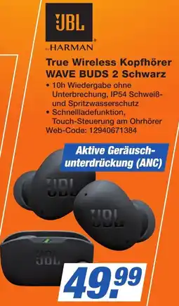 K+B Expert JBL True Wireless Kopfhörer WAVE BUDS 2 Schwarz Angebot