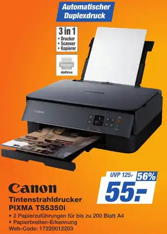 K+B Expert Canon Tintenstrahldrucker PIXMA TS5350i Angebot