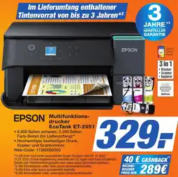 K+B Expert EPSON Multifunktionsdrucker EcoTank ET-2951 Angebot