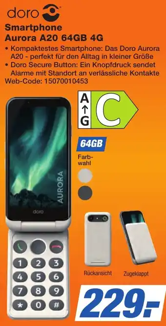 K+B Expert doro Smartphone Aurora A20 64GB 4G Angebot