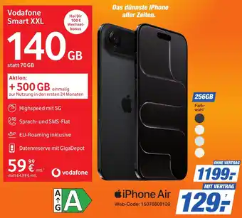K+B Expert Apple iPhone Air Angebot