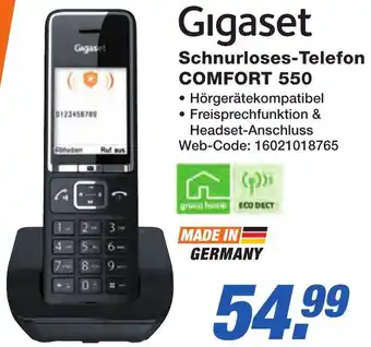 K+B Expert Gigaset Schnurloses-Telefon COMFORT 550 Angebot