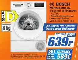 K+B Expert BOSCH Wärmepumpentrockner WTH85V94 Angebot