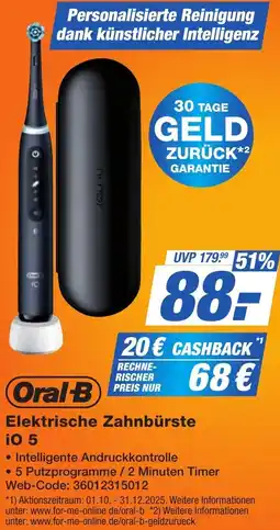 K+B Expert Oral-B Elektrische Zahnbürste iO 5 Angebot