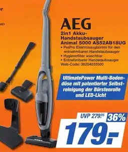 K+B Expert AEG 2in1 Akku Handstaubsauger Animal 5000 AS52AB18UG Angebot