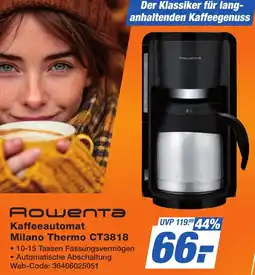 K+B Expert Rowenta Kaffeeautomat Milano Thermo CT3818 Angebot