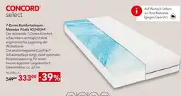 Matratzen Concord Concord select 7-zonen komfortschaum-matratze vitalis h2|h3|h4 Angebot