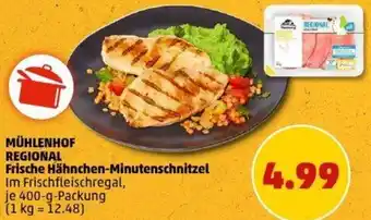 PENNY MÜHLENHOF REGIONAL Frische Hähnchen-Minutenschnitzel Angebot
