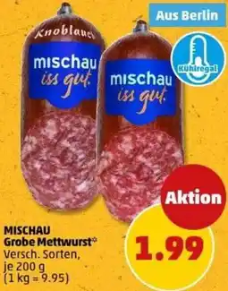PENNY MISCHAU Grobe Mettwurst Angebot