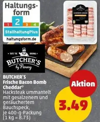 PENNY BUTCHER'S Frische Bacon Bomb Cheddar Angebot