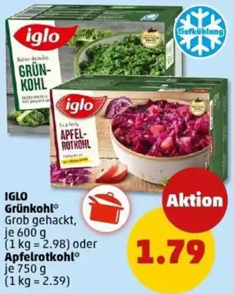 PENNY Iglo Grünkohl oder Apfelrotkohl Angebot