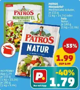 PENNY PATROS Miniwürfel oder Feta Angebot