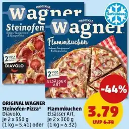 PENNY ORIGINAL WAGNER Steinofen-Pizza oder Flammkuchen Angebot