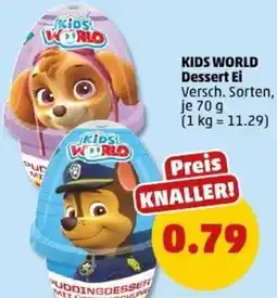 PENNY KIDS WORLD Dessert Ei Angebot