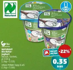 PENNY NATURGUT Bio Naturjoghurt Angebot