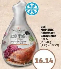 PENNY BEST MOMENTS Hafermast Gänsekeule Angebot