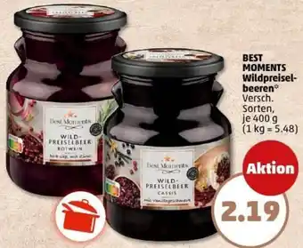 PENNY BEST MOMENTS Wildpreiselbeeren Angebot
