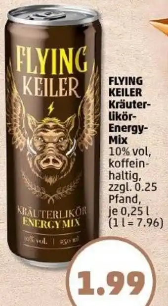 PENNY FLYING KEILER Kräuterlikör Energy Mix Angebot