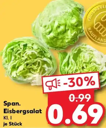 Kaufland Span. Eisbergsalat Angebot