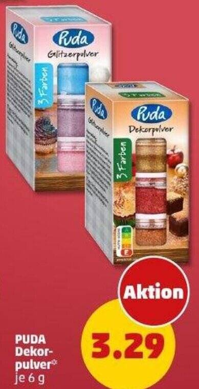 PUDA Dekorpulver 6 g Angebot bei PENNY