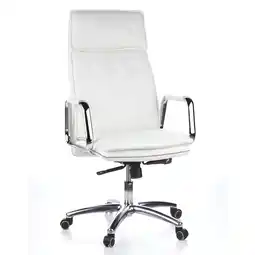 Netto Marken-Discount hjh OFFICE Profi Chefsessel VILLA 20 Leder mit Armlehnen Angebot