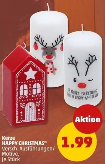 PENNY Kerze HAPPY CHRISTMAS Angebot