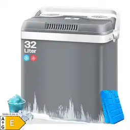 Netto Marken-Discount KESSER 32 L Kühlbox 12V, 230V Stecker, Mini-Kühlschrank, Thermoelektrische Warmhaltebox Angebot