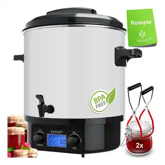 Netto Marken-Discount KESSER Einkochautomat 2000W 27L LCD-Display Glühweintopf Heißgetränkeautomat Angebot