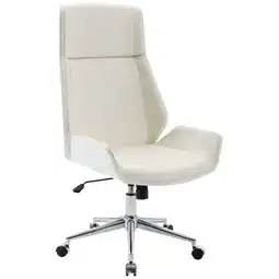 Netto Marken-Discount TPFLiving Bürostuhl Bredow Kunstleder Walnuss/Schwarz Angebot