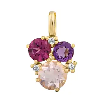 Netto Marken-Discount Orolino Anhänger 585 Gold mit echten Steinen Angebot