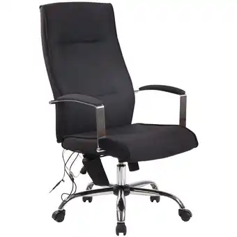 Netto Marken-Discount TPFLiving Bürostuhl Portofino Stoff mit Massagefunktion Dunkelgrau Angebot