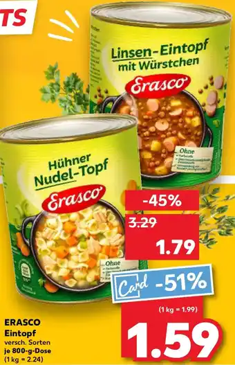 Kaufland ERASCO Eintopf Angebot