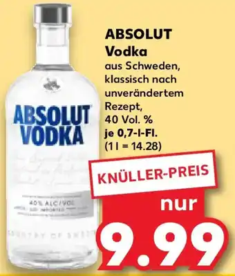 Kaufland ABSOLUT Vodka Angebot