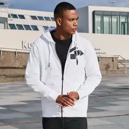NKD Herren-Hoodie-Jacke mit Front- und Rückenaufdruck Angebot