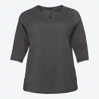 NKD Damen-Shirt in Mélange-Optik, große Größen Angebot